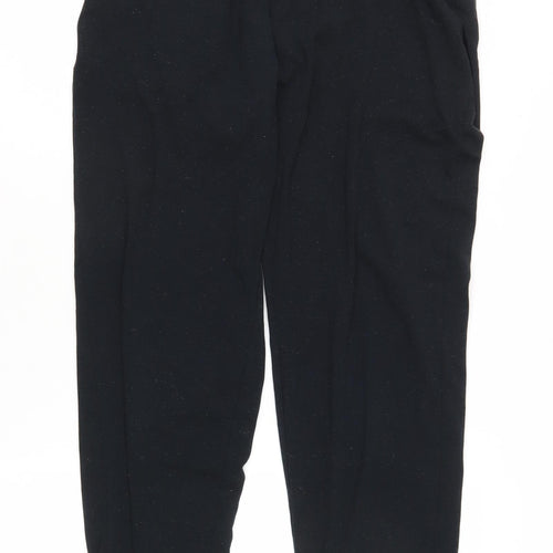 The White Company Women's Black Lounge Pants Size 10