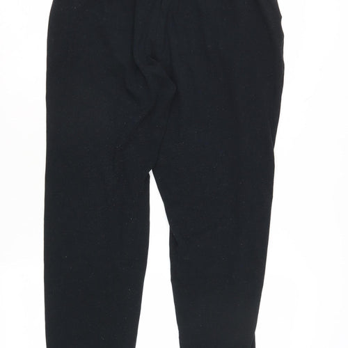 The White Company Women's Black Lounge Pants Size 10