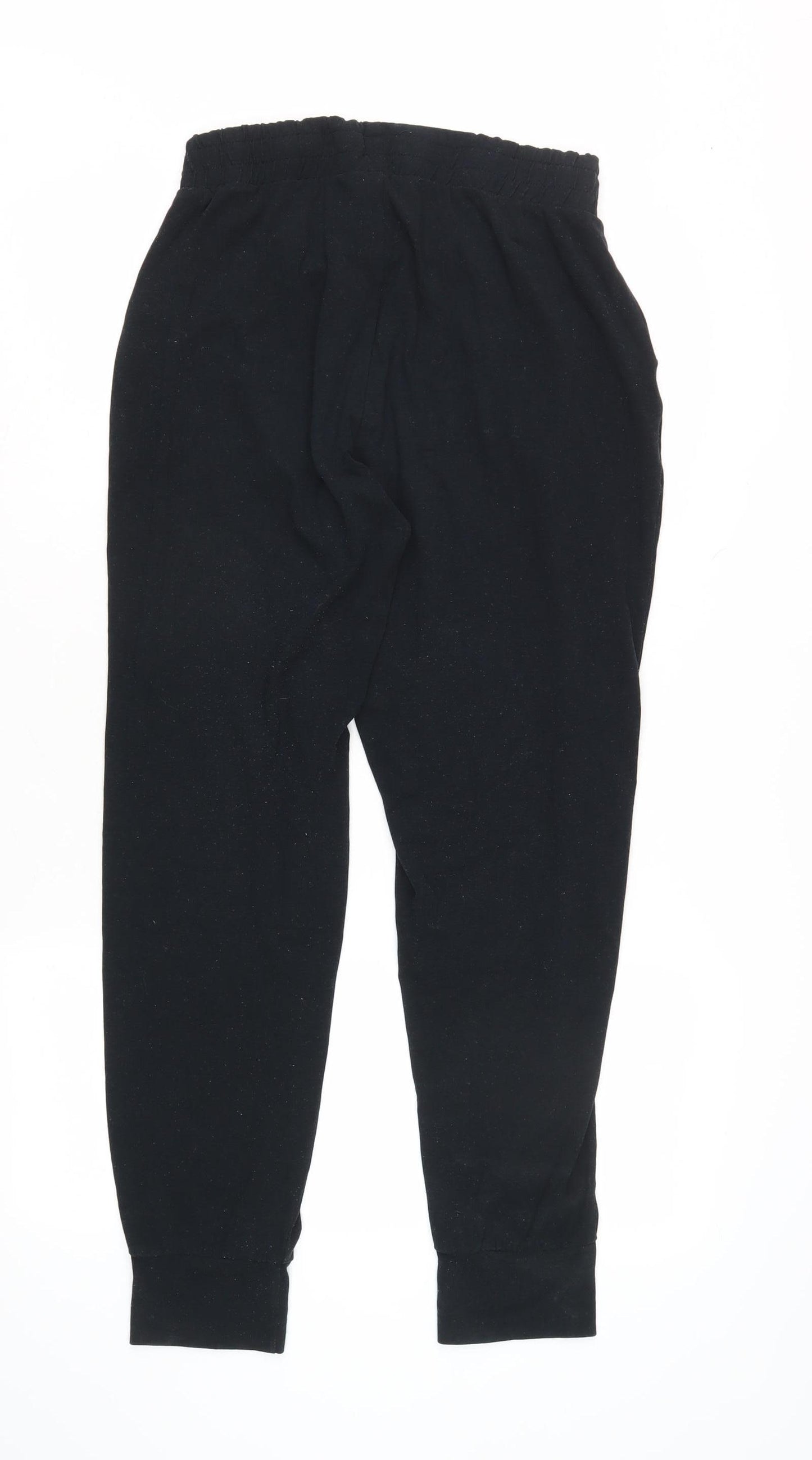 The White Company Women's Black Lounge Pants Size 10