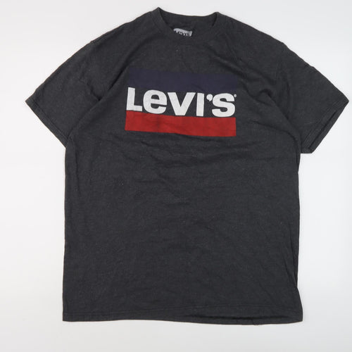 Levi's Men's Black Graphic Print T-Shirt L