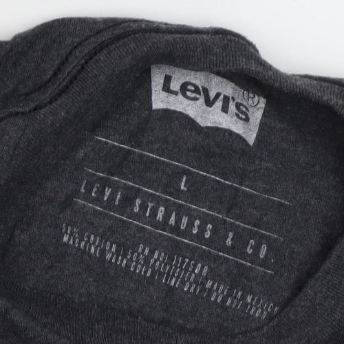 Levi's Men's Black Graphic Print T-Shirt L