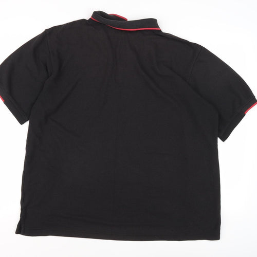 Umbro Men's XL Black Polo Shirt, Cotton Blend Casual Wear