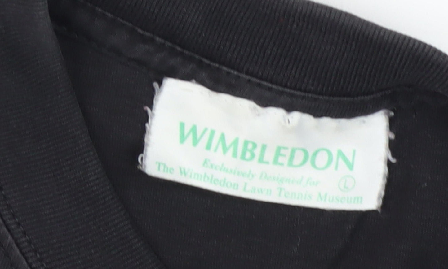 Wimbledon Men's Black Sports Graphic T-Shirt L