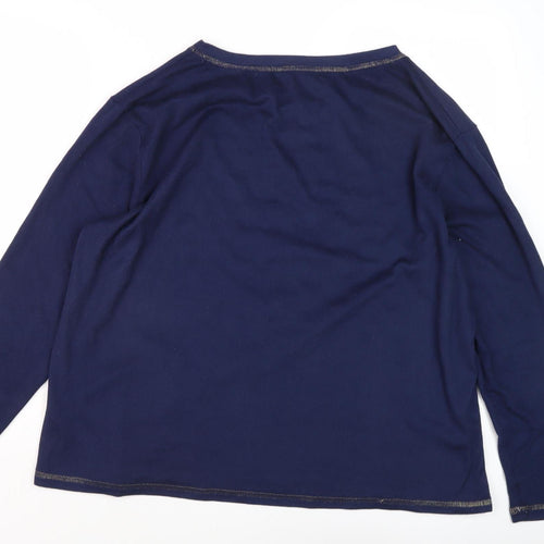Harry Potter Unisex Blue T-Shirt XL Long Sleeve Casual