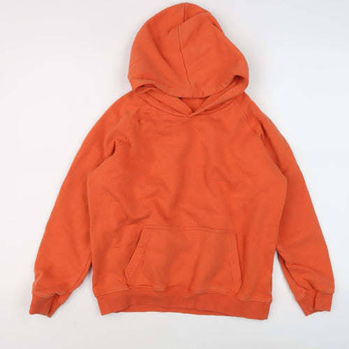Mimosa Baby Girls Orange Hoodie - 12 Years Dinosaur Print