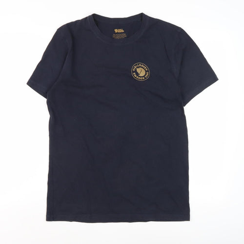 Fjallraven Men's Blue Cotton T-Shirt, Medium