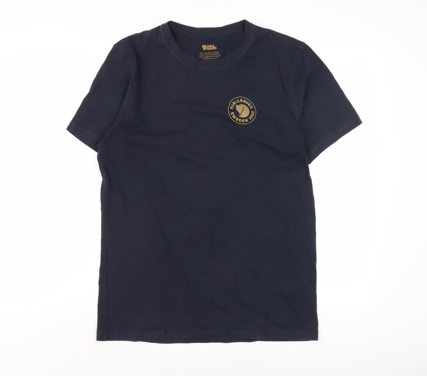 Fjallraven Men's Blue Cotton T-Shirt, Medium