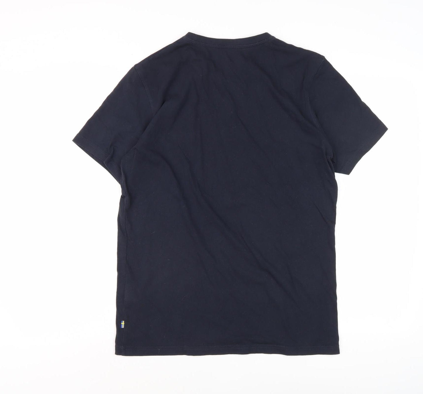 Fjallraven Men's Blue Cotton T-Shirt, Medium