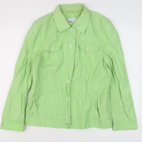 Basler Jeans Women’s Green Button-Up Shirt - Size 10