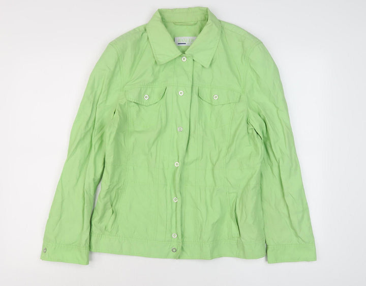 Basler Jeans Women’s Green Button-Up Shirt - Size 10
