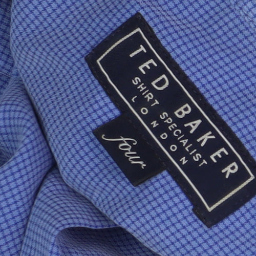 Ted Baker Men's Blue Check Long Sleeve Shirt