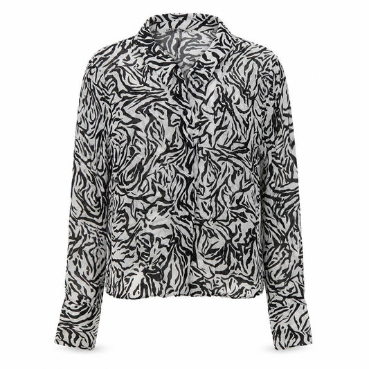 Front view of Zara Women's Multicoloured Blouse XL Animal Print