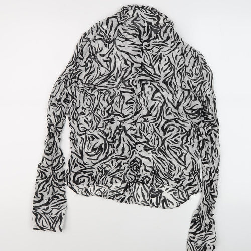 ZARA Women's Multicoloured Blouse XL Animal Print