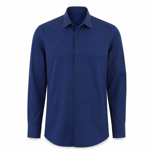 Next Men's Blue Slim Fit Dress Shirt, Size 15
