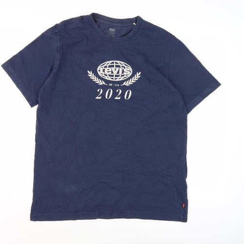 Levi's Men's Blue Relaxed Fit T-Shirt, Size L