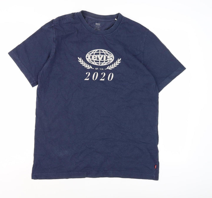 Levi's Men's Blue Relaxed Fit T-Shirt, Size L