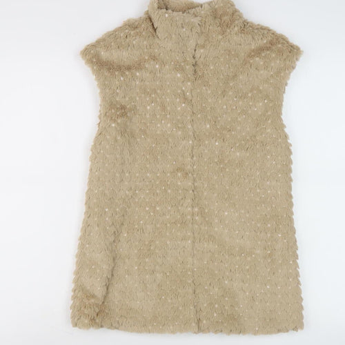 Mayoral Beige Teen Sequin Waistcoat in Size 14