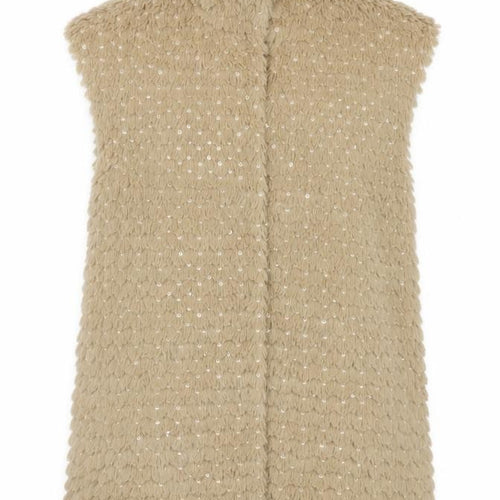 Mayoral Beige Teen Sequin Waistcoat in Size 14