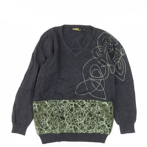 BANIM Girls Black Pullover Sweatshirt 8 Years with Embroidery