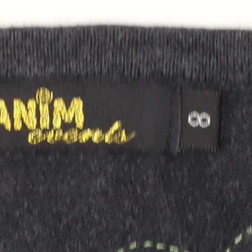 BANIM Girls Black Pullover Sweatshirt 8 Years with Embroidery