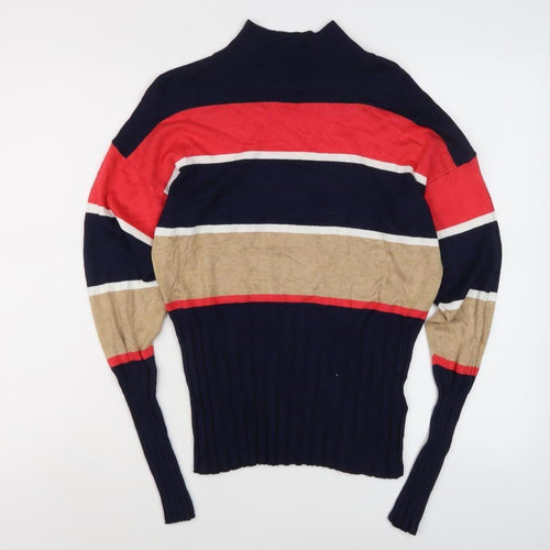 Marks and Spencer Women's Multicoloured Striped Pullover Jumper Size 12