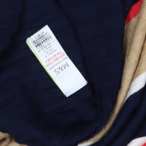 Marks and Spencer Women's Multicoloured Striped Pullover Jumper Size 12