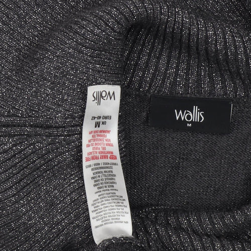 Wallis Women's Grey Cowl Neck Pullover Jumper, Size M