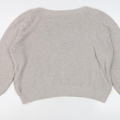 Marks and Spencer Women’s Beige Pullover Jumper Knit
