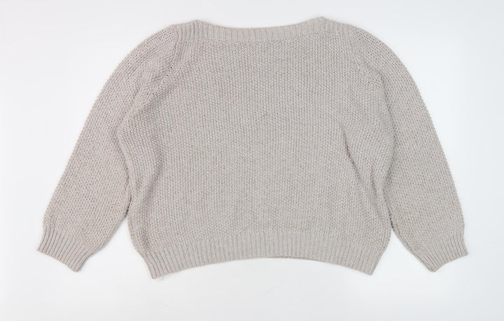 Marks and Spencer Women’s Beige Pullover Jumper Knit