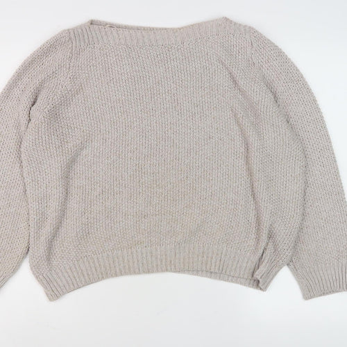 Marks and Spencer Women’s Beige Pullover Jumper Knit