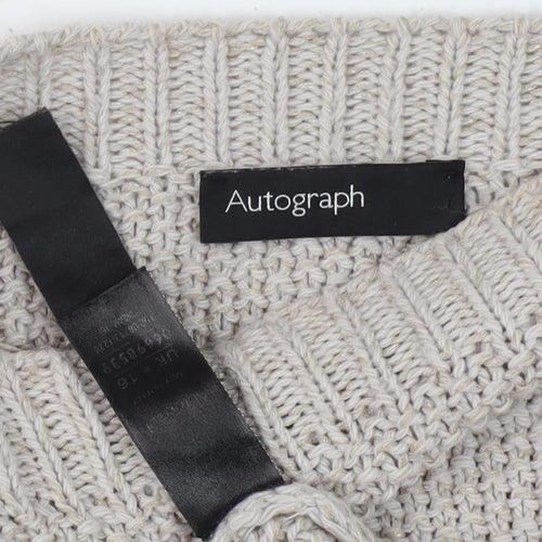 Marks and Spencer Women’s Beige Pullover Jumper Knit
