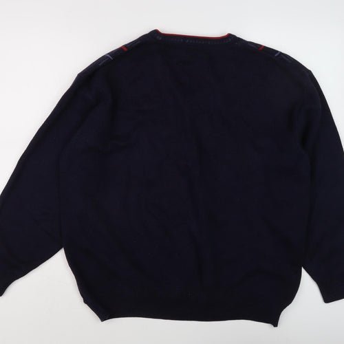 Peter Gribby Men's XL Blue Pullover Jumper