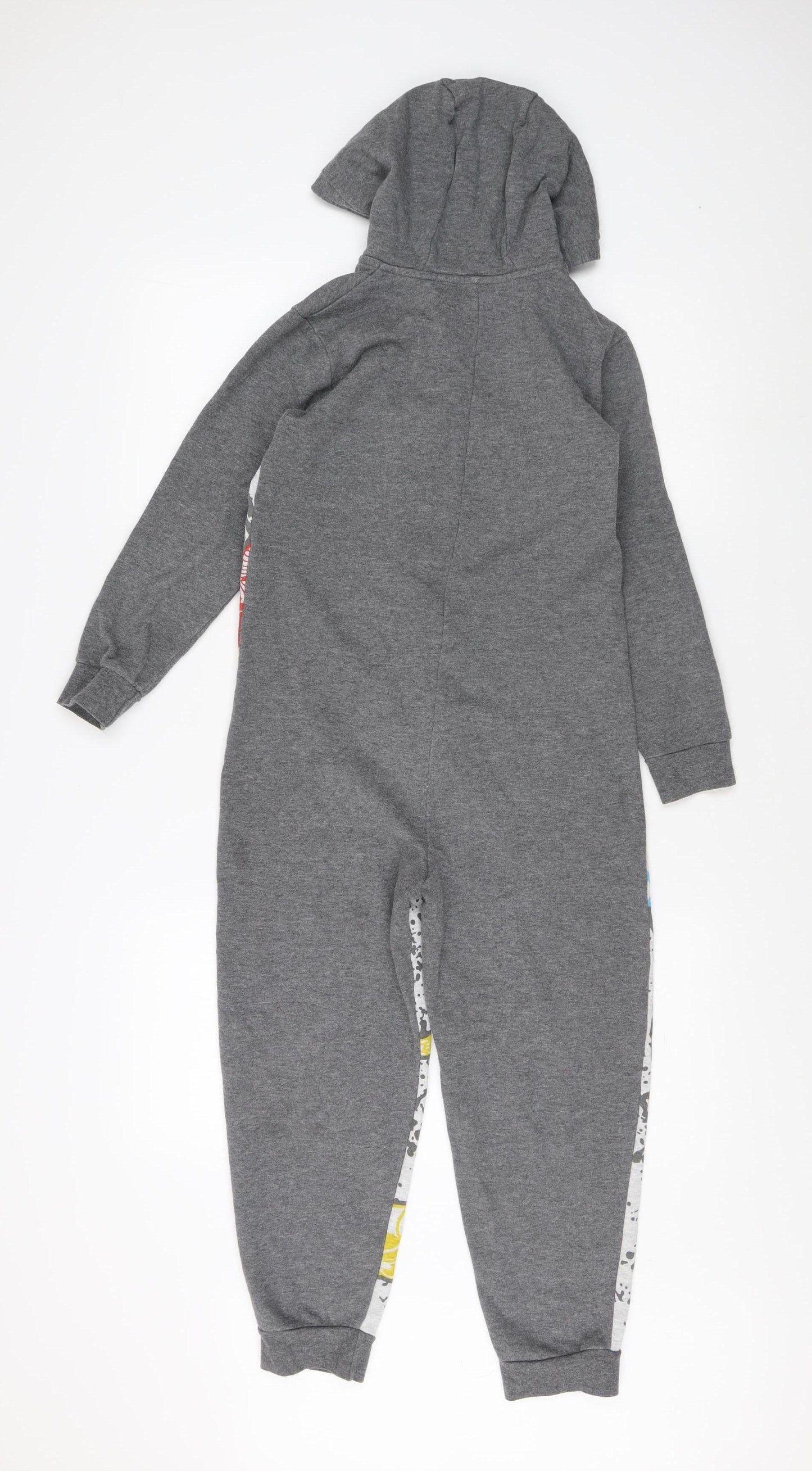 Marvel Boys Grey Superhero Onesie 9-10 Years Hooded Zip