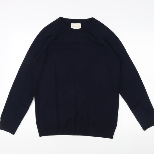 River Island Men's Blue Crew Neck Pullover Jumper S