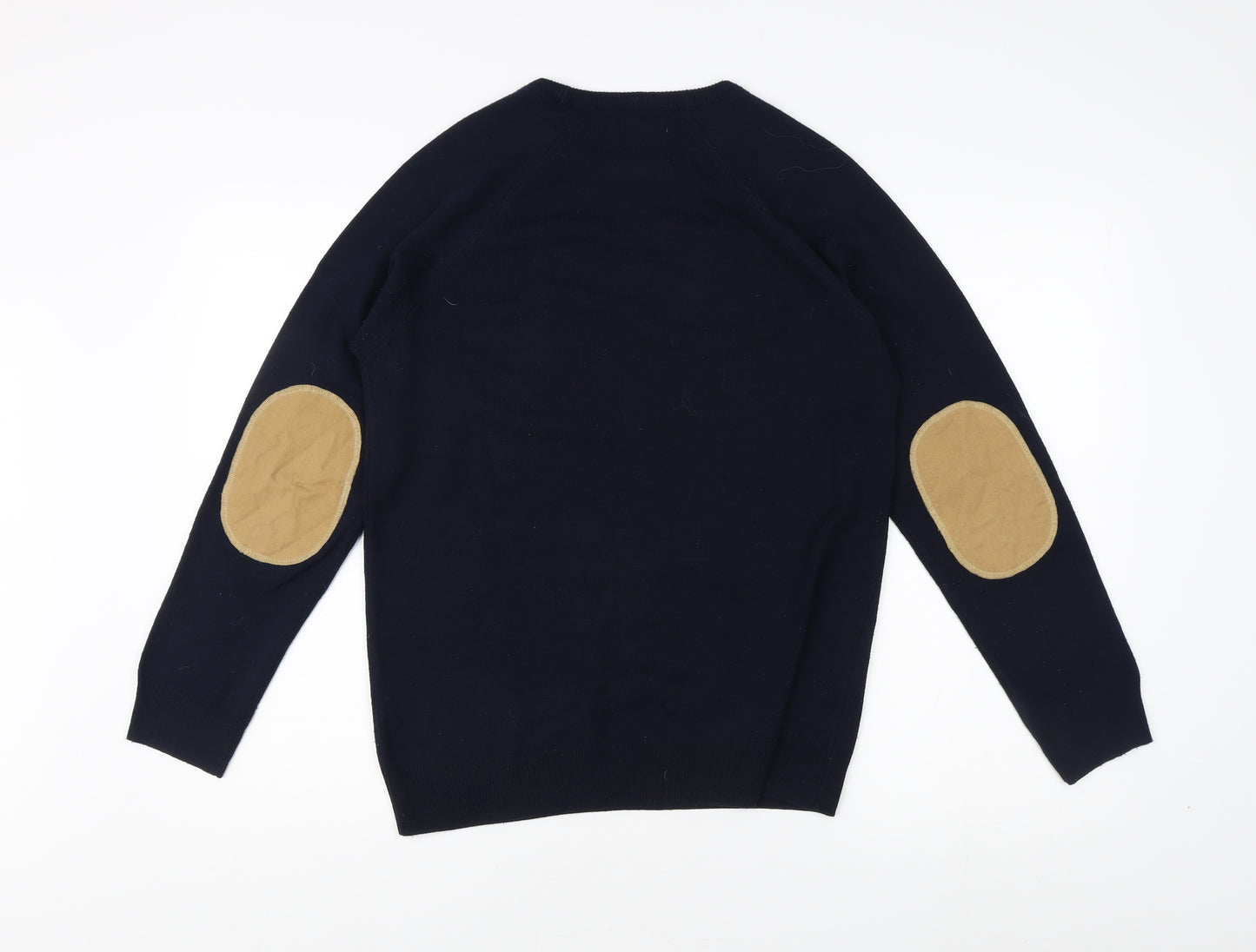River Island Men's Blue Crew Neck Pullover Jumper S