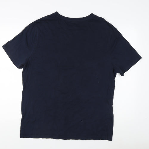 George Men's XL Blue Space Jam T-Shirt, Movie Graphic