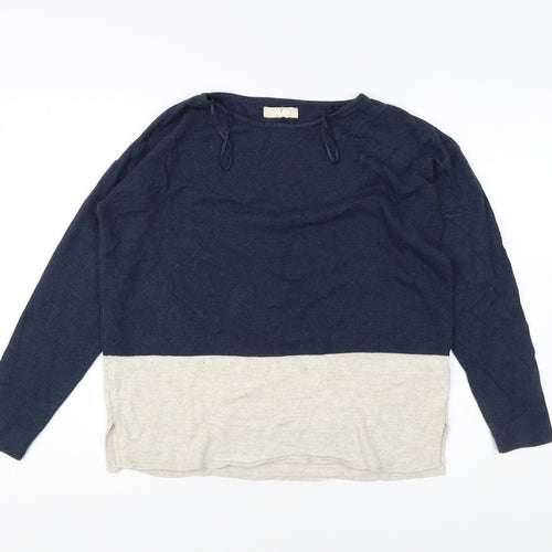 Fat Face Women's Blue Jumper, Size 8, Long Sleeve