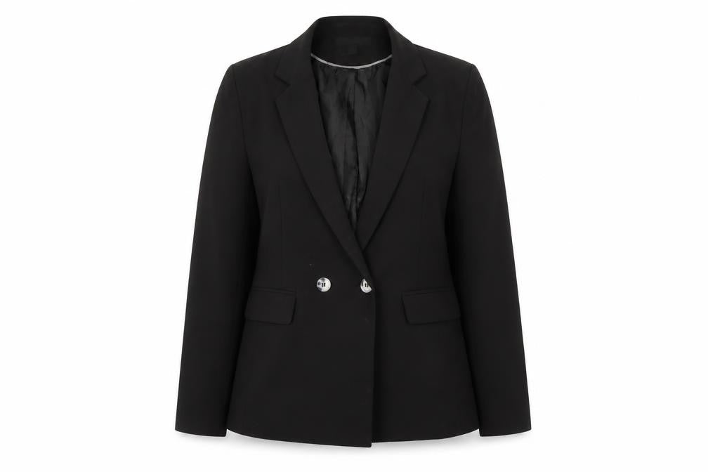 Front view of Miss Selfridge Women's Black Blazer, size 12