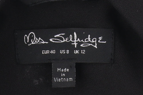 Miss Selfridge Women's Black Blazer Size 12