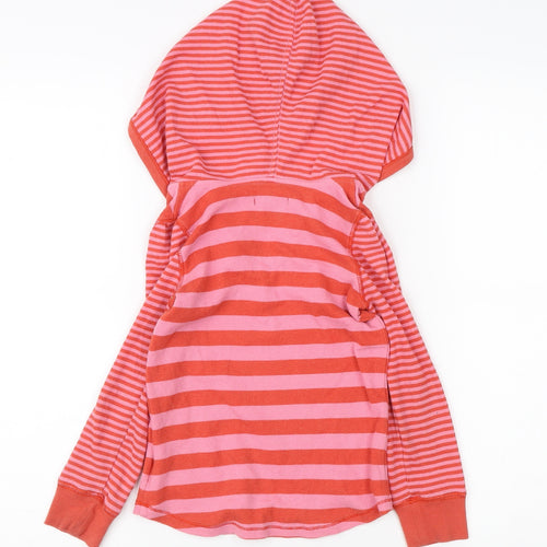 GapKids Girls Red Stripe Henley Hoodie 4-5 Years