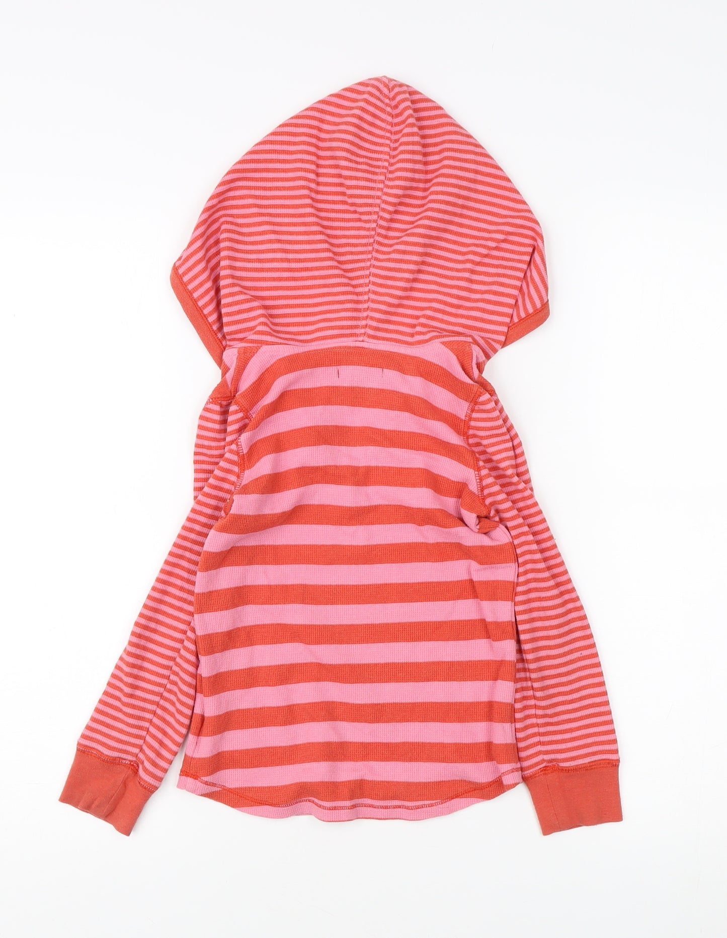 GapKids Girls Red Stripe Henley Hoodie 4-5 Years