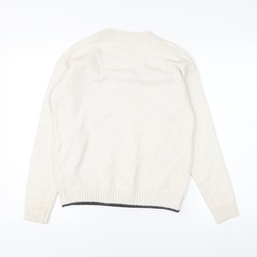 Marks and Spencer Women's Ivory Star Jumper XS