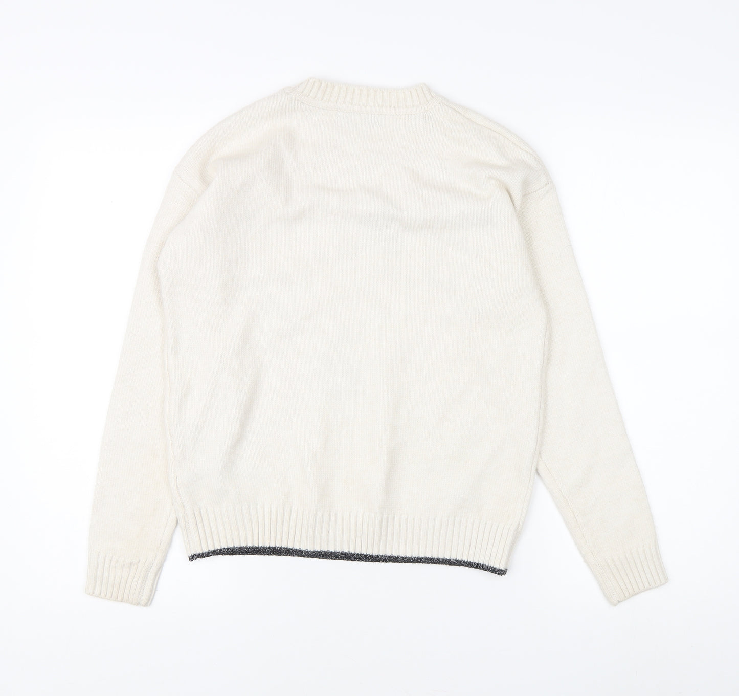 Marks and Spencer Women's Ivory Star Jumper XS