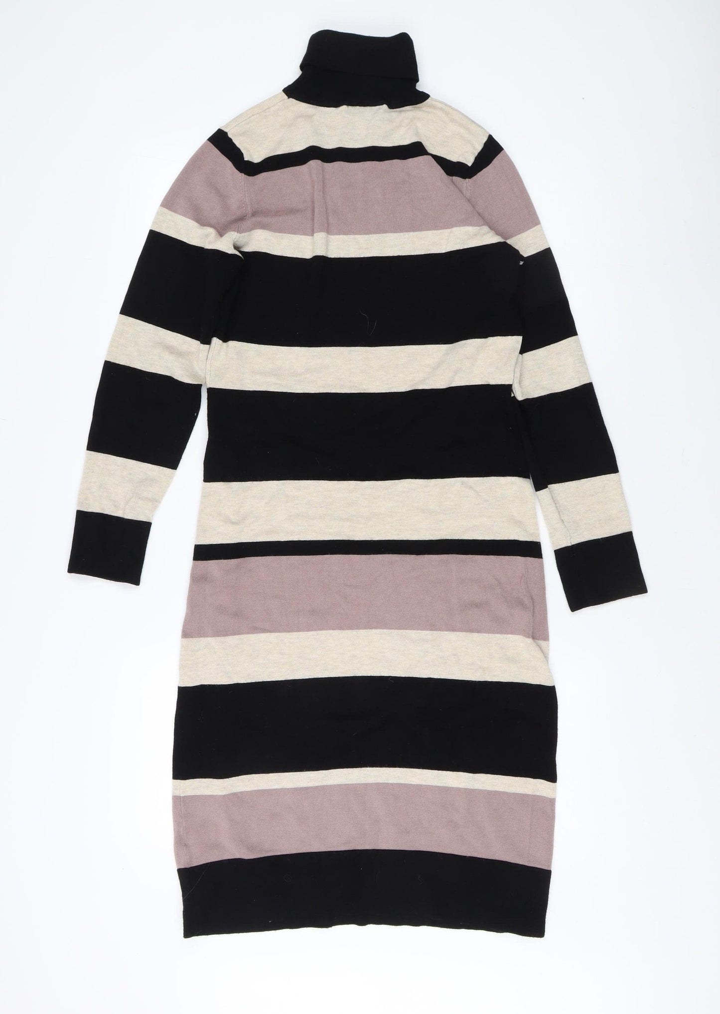 Wallis Women's Multicoloured Striped Midi Sweater Dress