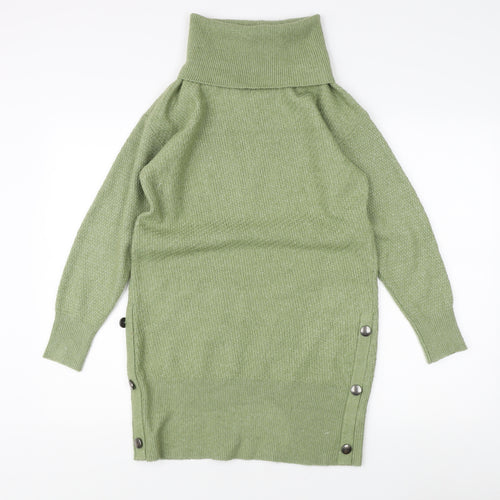 Monsoon Women's Green Roll Neck Jumper Size S