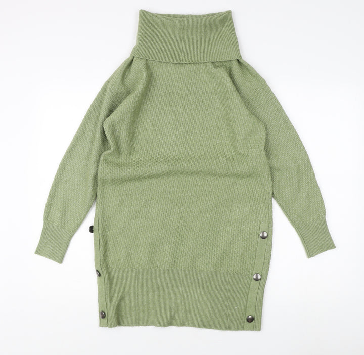 Monsoon Women's Green Roll Neck Jumper Size S