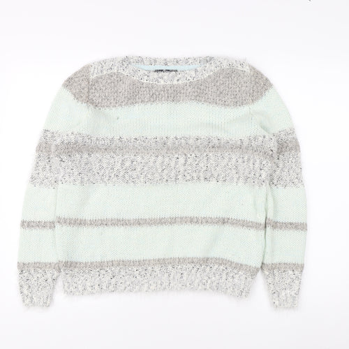 Debenhams Women's Multicoloured Striped Jumper Size 14