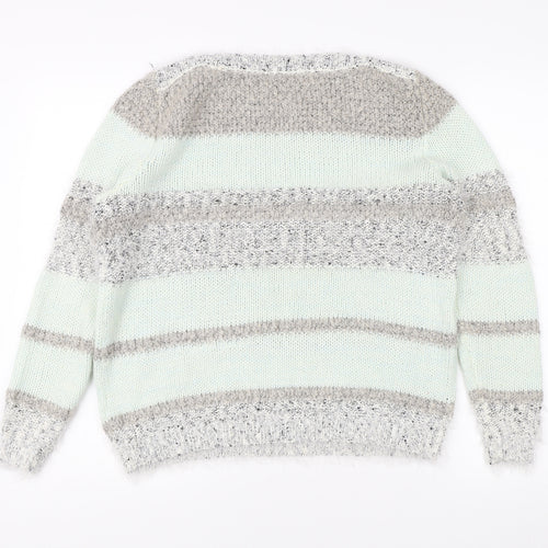 Debenhams Women's Multicoloured Striped Jumper Size 14