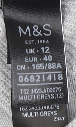 Marks and Spencer Women’s Grey Wrap Jumper Size 12