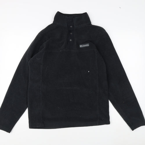 Columbia Men's Black Fleece Henley Sweatshirt S